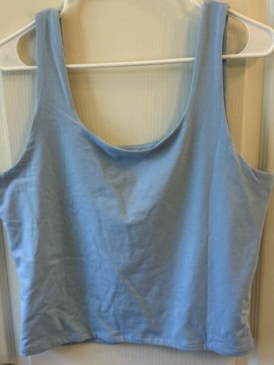 Tops - Blue Scoop Neck Tank Top